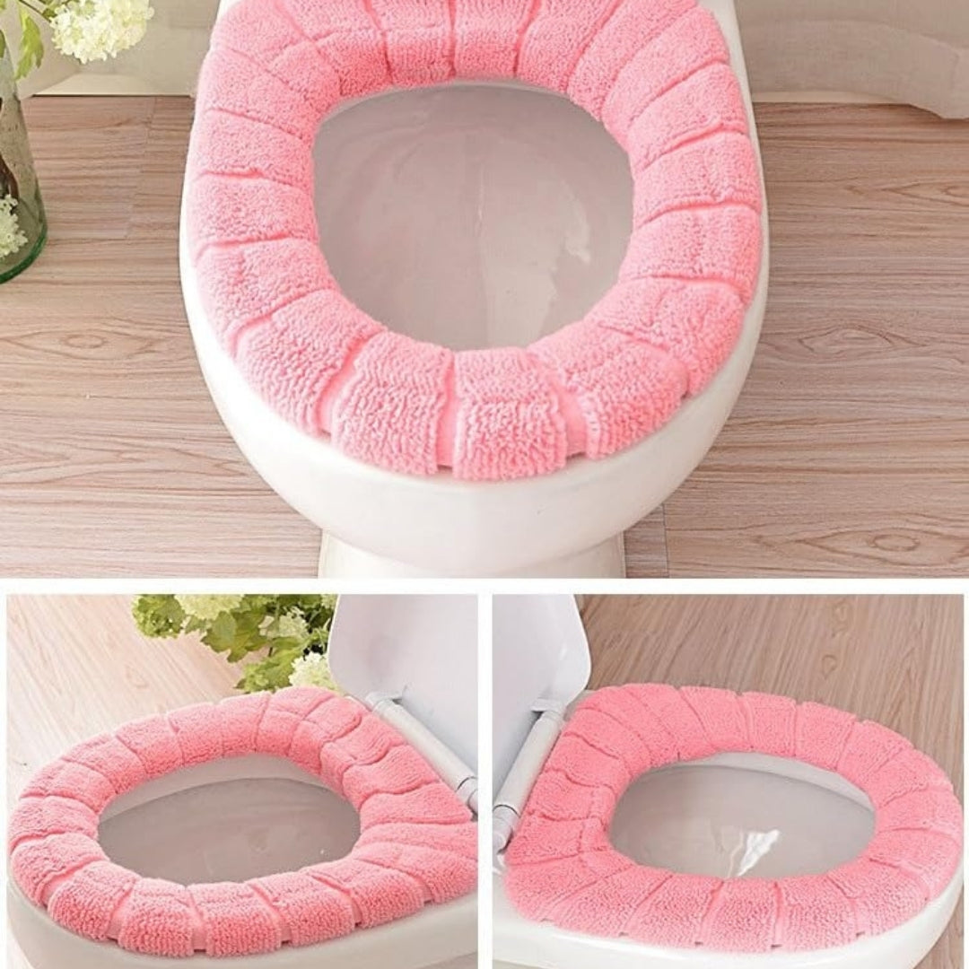 Warm Toilet Seat Cover – Soft, Washable & Universal Fit