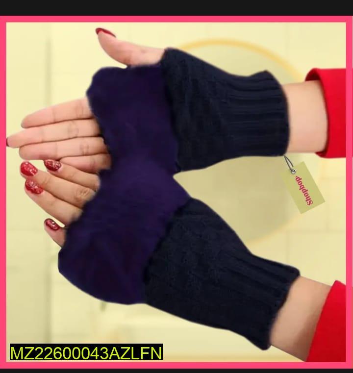 Furry Fingerless Gloves