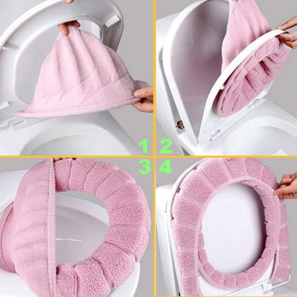 Warm Toilet Seat Cover – Soft, Washable & Universal Fit